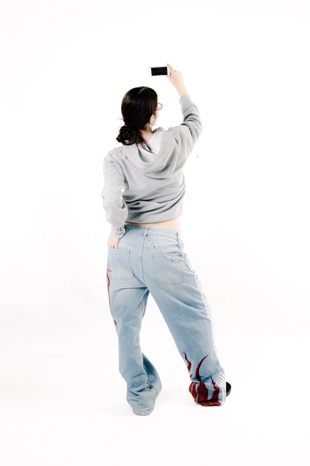1/1 Red Skelly Jeans