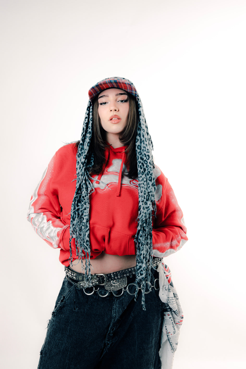 1/1 Red Kalixo Hand-customized Hoodie